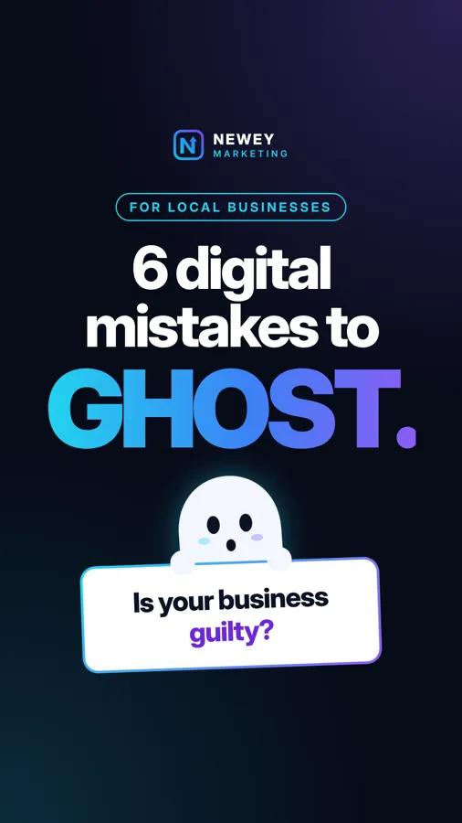 Newey Marketing reel cover: 6 digital mistakes to ghost